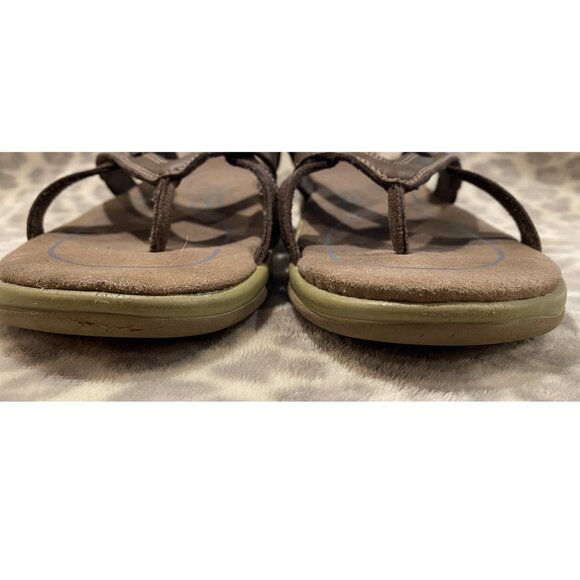 OrthoFeet Clio Women's Arch Support Comfort Sandal - Brown - Size 9 - Picture 12 of 13